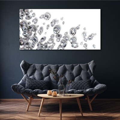 Tableau sur toile Pluie de cristaux scintillants