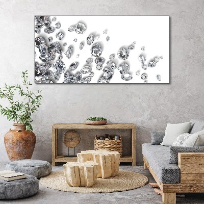 Tableau sur toile Pluie de cristaux scintillants