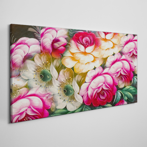 Tableau sur toile floraison des fleurs