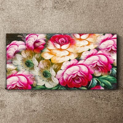 Tableau sur toile floraison des fleurs