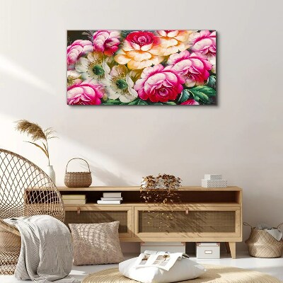 Tableau sur toile floraison des fleurs
