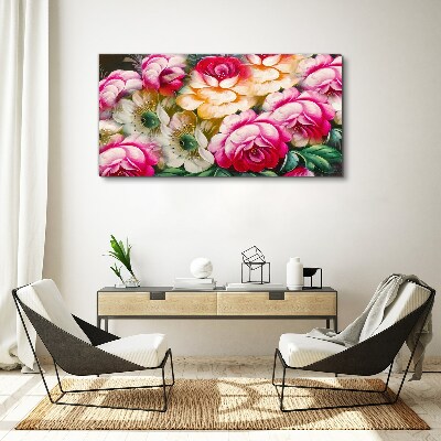 Tableau sur toile floraison des fleurs