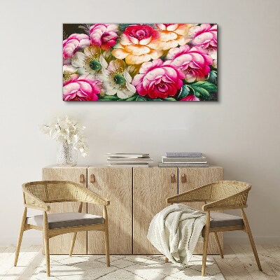 Tableau sur toile floraison des fleurs
