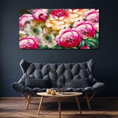 Tableau sur toile floraison des fleurs