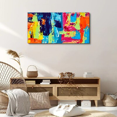Tableau sur toile Abstraction colorée sur verre