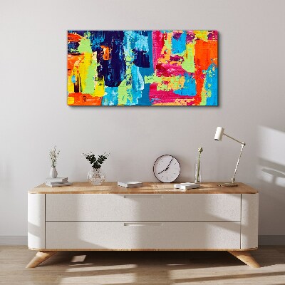 Tableau sur toile Abstraction colorée sur verre
