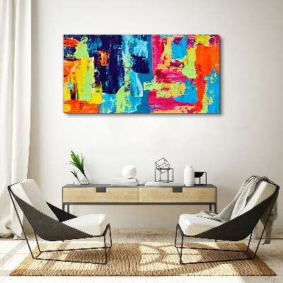 Tableau sur toile Abstraction colorée sur verre
