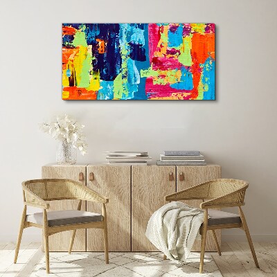 Tableau sur toile Abstraction colorée sur verre