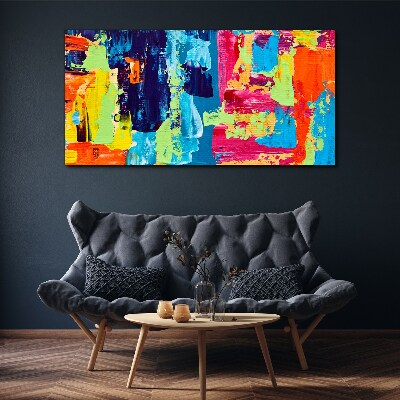 Tableau sur toile Abstraction colorée sur verre