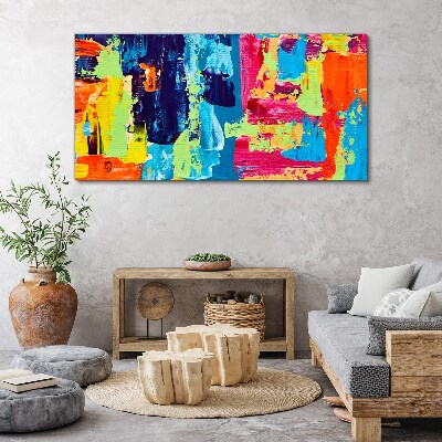 Tableau sur toile Abstraction colorée sur verre