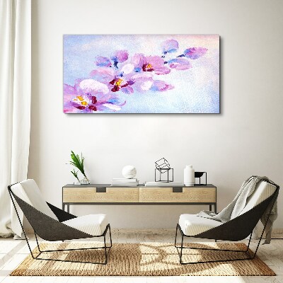 Tableau toile imprimée Un rêve floral aux tons pastel