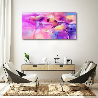 Tableau imprimé sur toile Rêves floraux dans des tons de rose