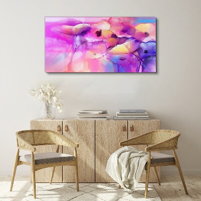 Tableau imprimé sur toile Rêves floraux dans des tons de rose