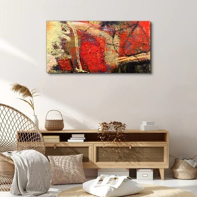 Tableau imprimé sur toile Paysage abstrait aux couleurs intenses