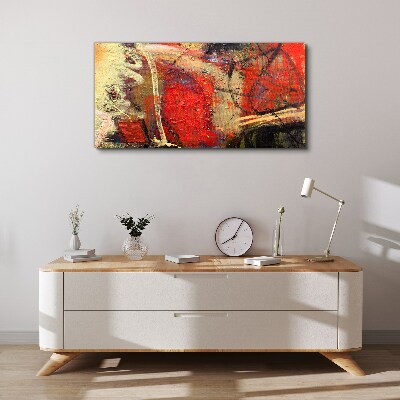 Tableau imprimé sur toile Paysage abstrait aux couleurs intenses