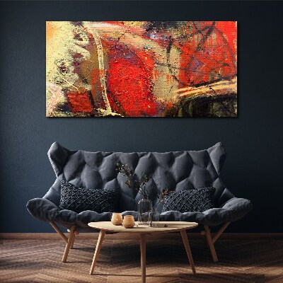 Tableau imprimé sur toile Paysage abstrait aux couleurs intenses