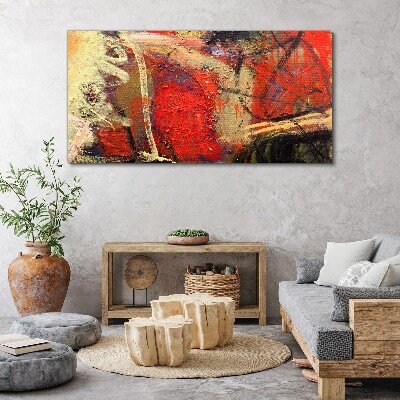 Tableau imprimé sur toile Paysage abstrait aux couleurs intenses