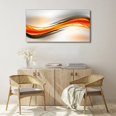 Tableau imprimé sur toile Ondes de couleurs dynamiques