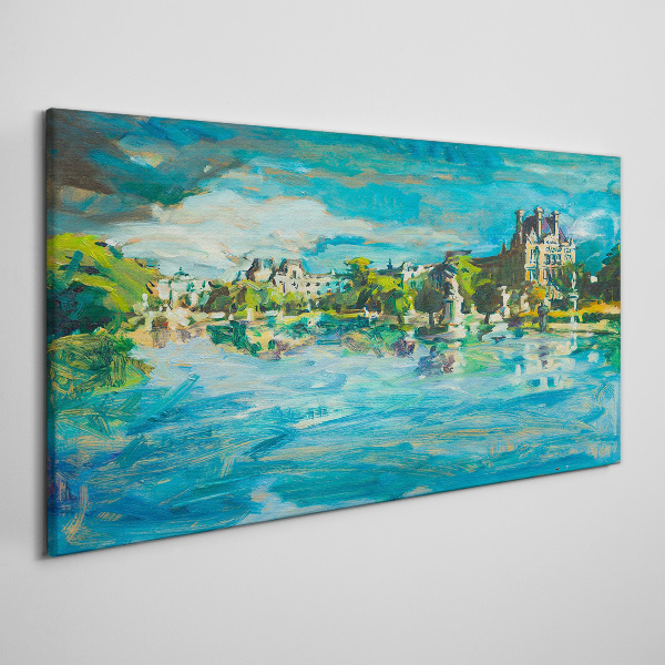 Tableau sur toile Le réservoir au soleil