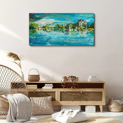 Tableau sur toile Le réservoir au soleil