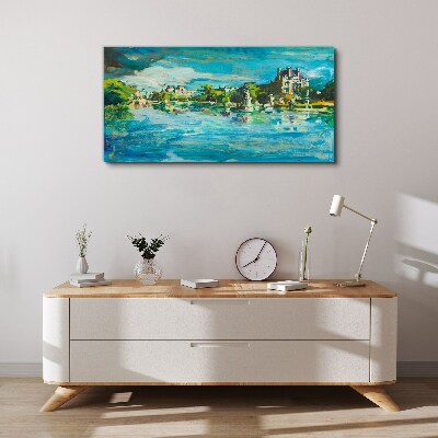 Tableau sur toile Le réservoir au soleil