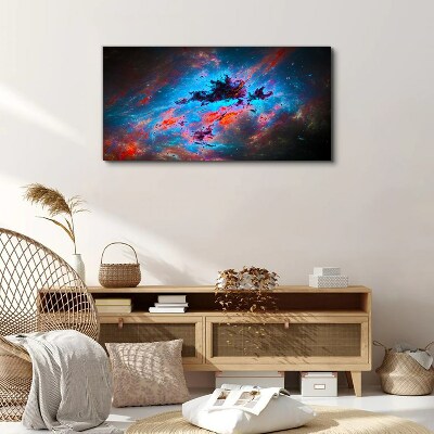 Tableau imprimé sur toile Danse cosmique des couleurs