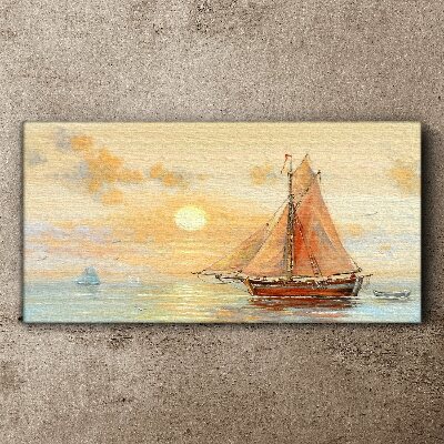 Tableau imprimé sur toile Une matinée tranquille en mer