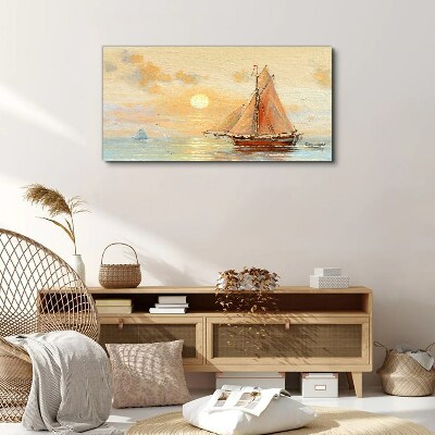 Tableau imprimé sur toile Une matinée tranquille en mer