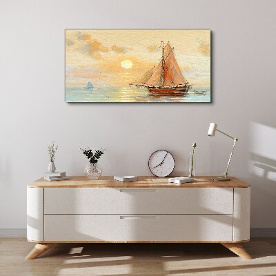 Tableau imprimé sur toile Une matinée tranquille en mer