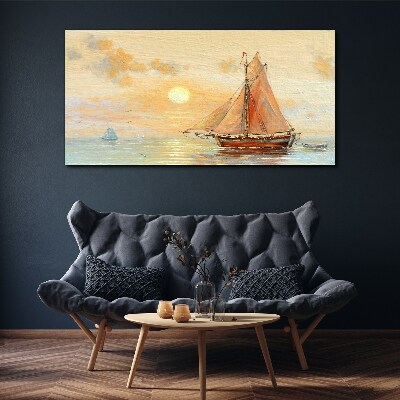 Tableau imprimé sur toile Une matinée tranquille en mer