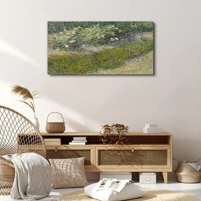Tableau sur toile Fleurs dans l'herbe