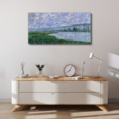 Tableau sur toile La Seine à Vétheuil Monet