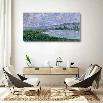 Tableau sur toile La Seine à Vétheuil Monet