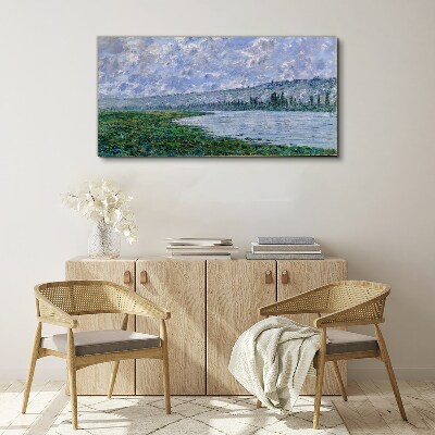 Tableau sur toile La Seine à Vétheuil Monet