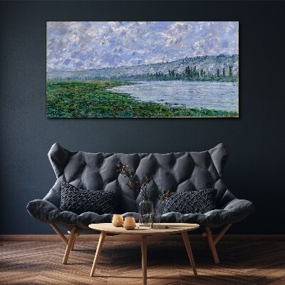 Tableau sur toile La Seine à Vétheuil Monet