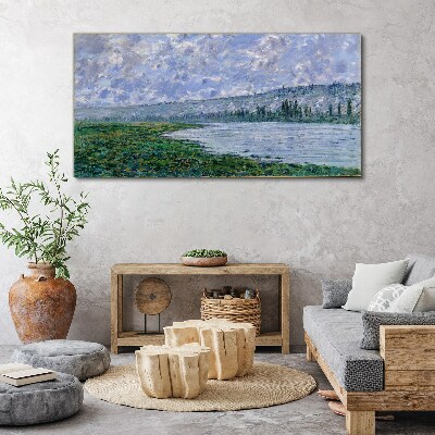 Tableau sur toile La Seine à Vétheuil Monet