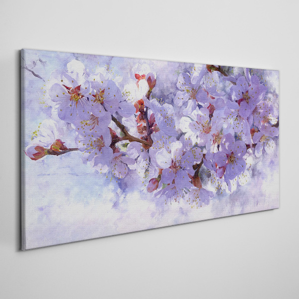 Tableau imprimé sur toile Délice floral dans les tons violets