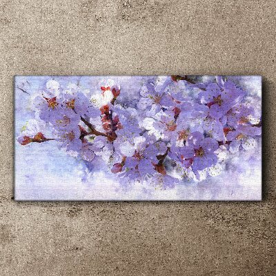 Tableau imprimé sur toile Délice floral dans les tons violets