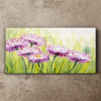 Tableau imprimé sur toile Fleurs dans une prairie au printemps