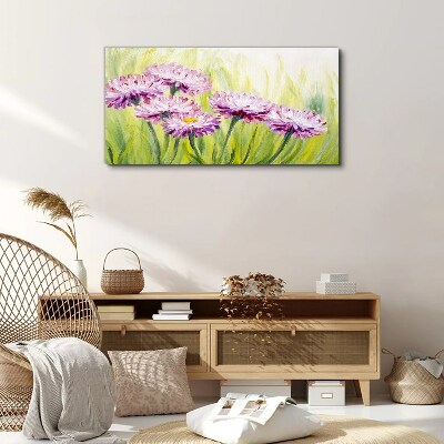 Tableau imprimé sur toile Fleurs dans une prairie au printemps