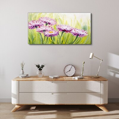 Tableau imprimé sur toile Fleurs dans une prairie au printemps