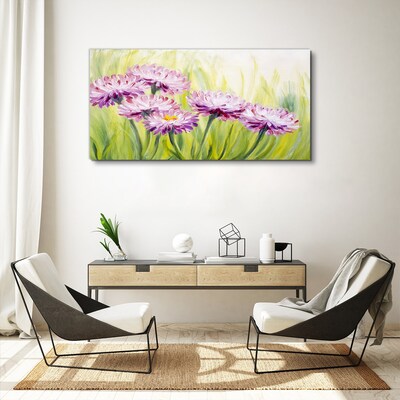 Tableau imprimé sur toile Fleurs dans une prairie au printemps