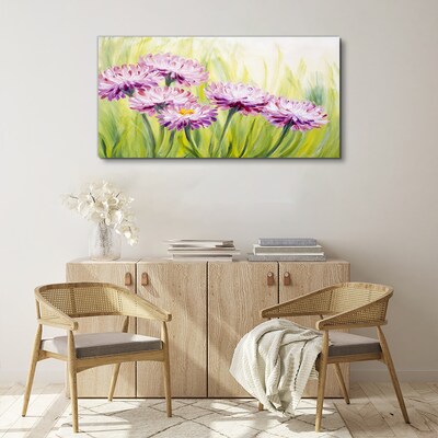 Tableau imprimé sur toile Fleurs dans une prairie au printemps