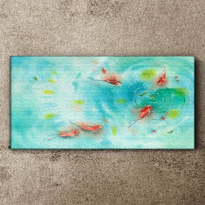 Tableau sur toile Eau calme avec des poissons