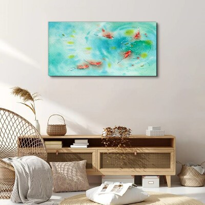 Tableau sur toile Eau calme avec des poissons