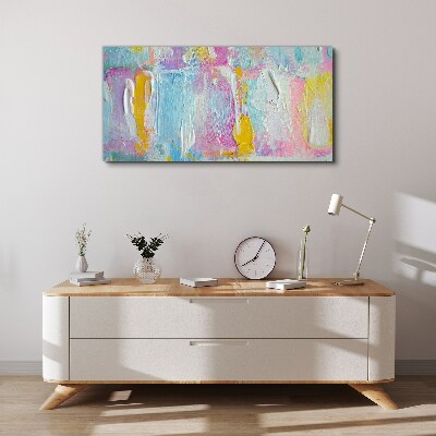 Tableau imprimé sur toile Émotions pastel dans l'abstraction