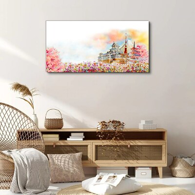 Tableau sur toile Paysage printanier japonais