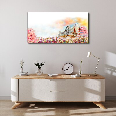 Tableau sur toile Paysage printanier japonais