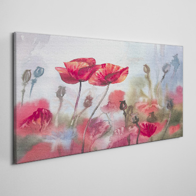 Tableau sur toile Rêves floraux aux tons pastel