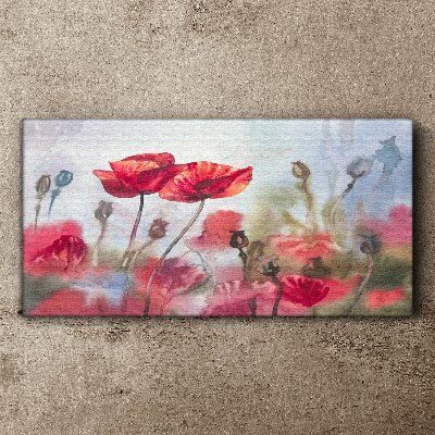 Tableau sur toile Rêves floraux aux tons pastel